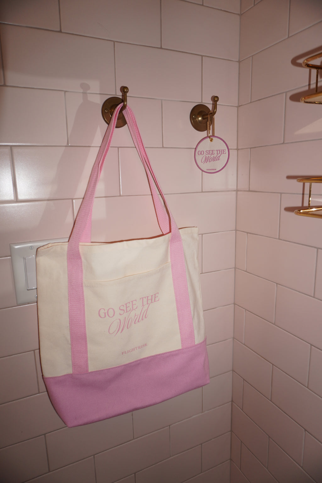 Pink tote